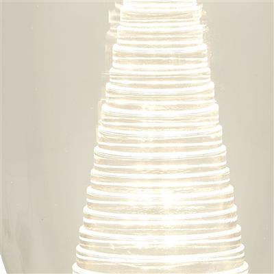 Chrome & Clear Glass Table Lamp