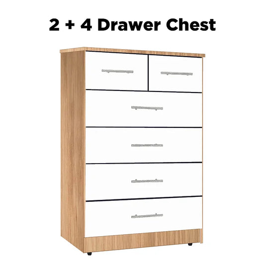 Nova Wide Chest of 2+4 Drawers