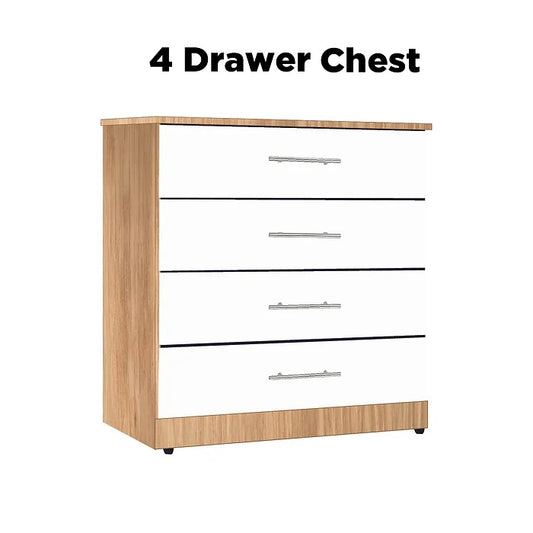 Nova Wide Chest of 4 Drawers