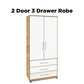 Nova Wardrobe with 3 Drawers