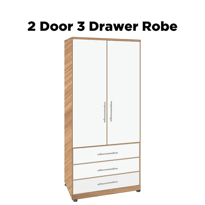 Nova Combination Wardrobe with 3 Drawers