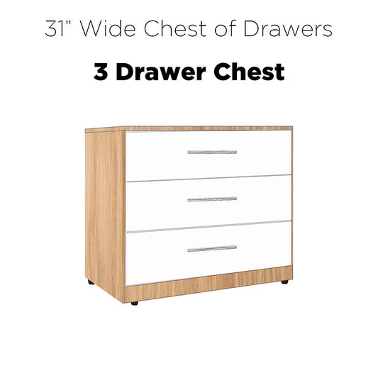 Nova Wide Chest of 3 Drawers