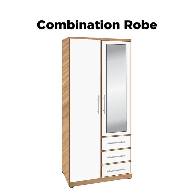 Nova Combination Wardrobe with 3 Drawers