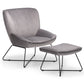 Accent Chair in Teal Velvet or Grey Velvet