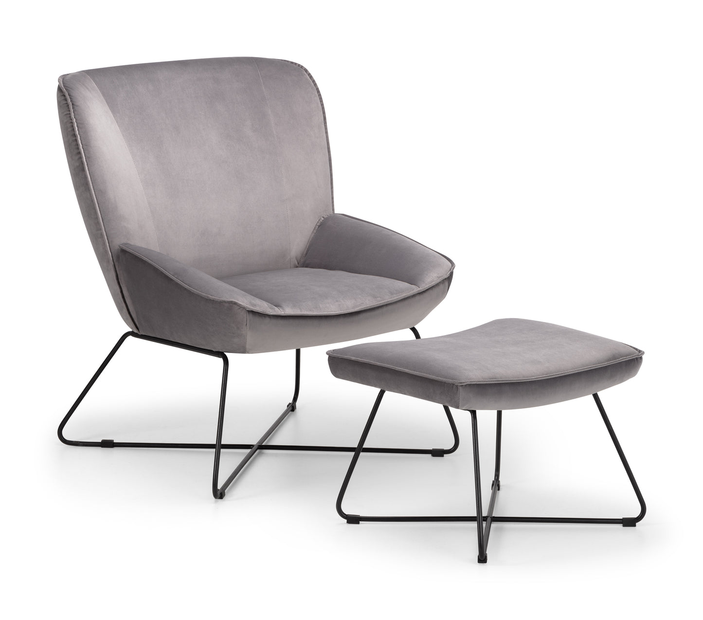 Accent Chair in Teal Velvet or Grey Velvet