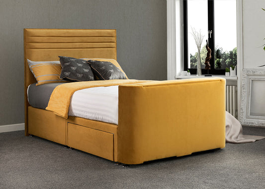 Chic TV Bed with Storage Options