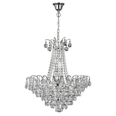 Crystal & Chrome Chandelier