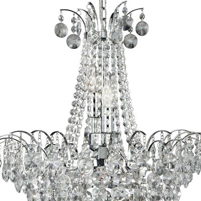 Crystal & Chrome Chandelier