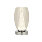 Chrome & Clear Glass Table Lamp