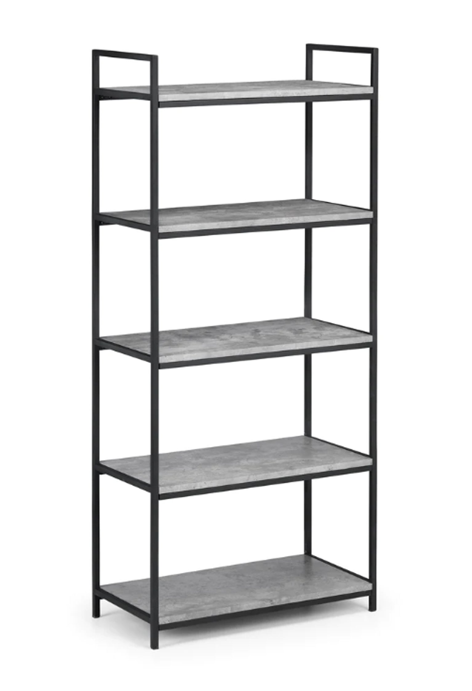 Concrete Effect Tall Bookcase