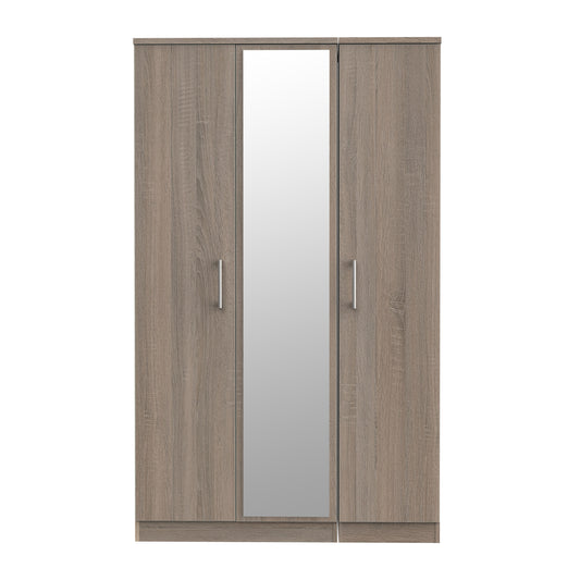 Devon Darkolino Triple Mirror Wardrobe