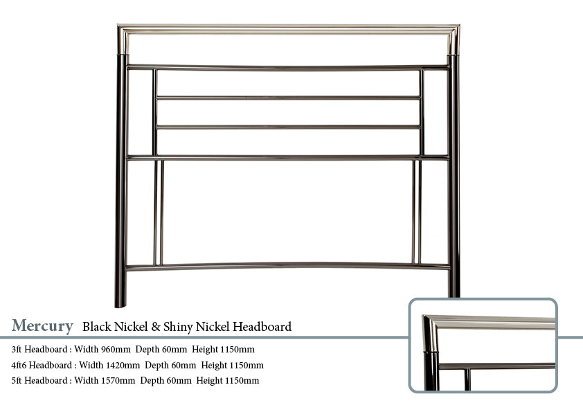 Mercury Metal Headboard
