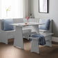 Classic Corner Dining Set in Dove Grey