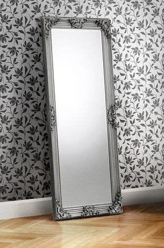 Rococo Pewter Lean-to Dress Mirror