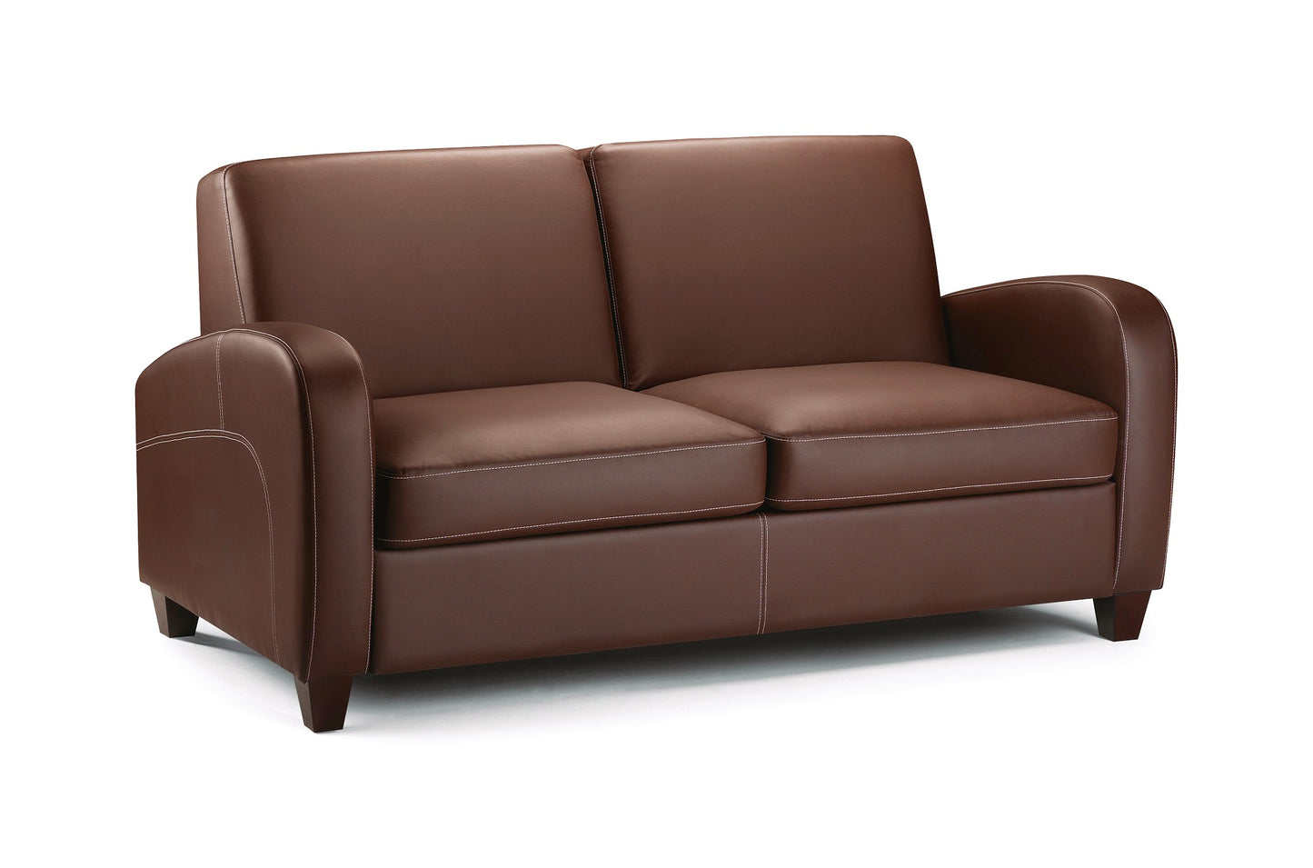 Chestnut Faux Leather Sofabed
