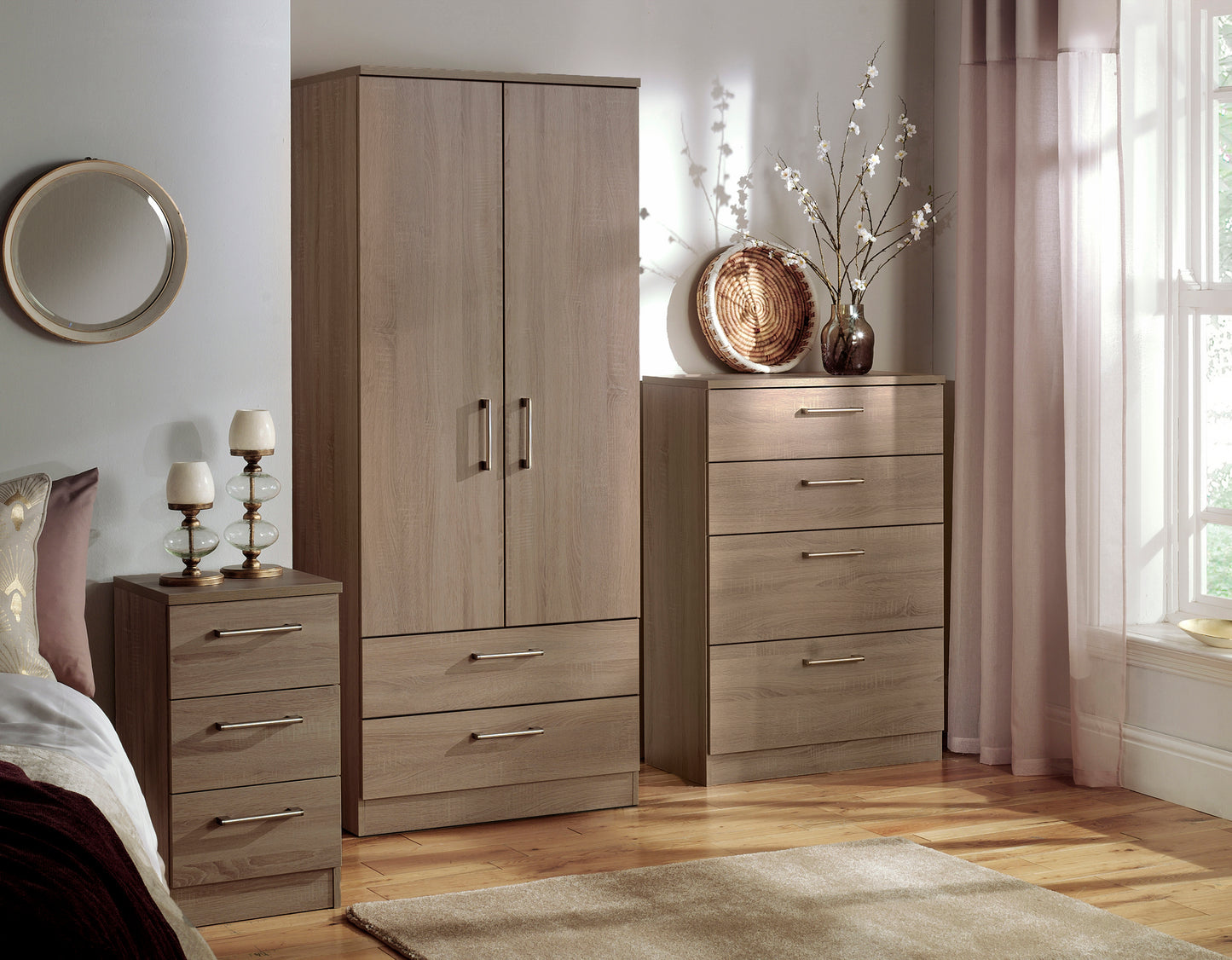 Devon Darkolino Chest of 4 Deep Drawers